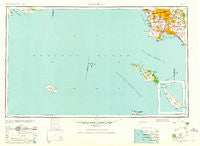 Long Beach California Historical topographic map, 1:250000 scale, 1 X 2 Degree, Year 1960