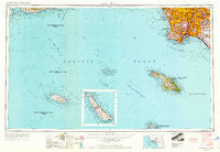 Long Beach California Historical topographic map, 1:250000 scale, 1 X 2 Degree, Year 1957