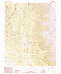 Long Canyon California Historical topographic map, 1:24000 scale, 7.5 X 7.5 Minute, Year 1987