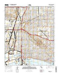Long Beach California Current topographic map, 1:24000 scale, 7.5 X 7.5 Minute, Year 2015