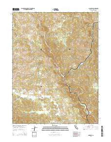 Longvale California Current topographic map, 1:24000 scale, 7.5 X 7.5 Minute, Year 2015