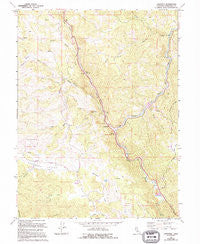 Longvale California Historical topographic map, 1:24000 scale, 7.5 X 7.5 Minute, Year 1966