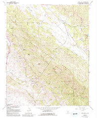 Lopez Mountain California Historical topographic map, 1:24000 scale, 7.5 X 7.5 Minute, Year 1965