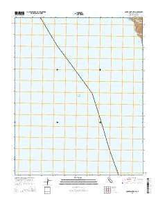 Lopez Point OE W California Current topographic map, 1:24000 scale, 7.5 X 7.5 Minute, Year 2015