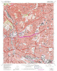Los Angeles California Historical topographic map, 1:24000 scale, 7.5 X 7.5 Minute, Year 1966
