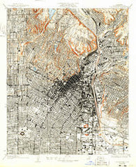 Los Angeles California Historical topographic map, 1:24000 scale, 7.5 X 7.5 Minute, Year 1928