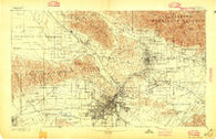 Los Angeles California Historical topographic map, 1:62500 scale, 15 X 15 Minute, Year 1894