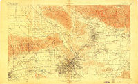 Los Angeles California Historical topographic map, 1:62500 scale, 15 X 15 Minute, Year 1900