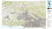 Los Angeles California Historical topographic map, 1:100000 scale, 30 X 60 Minute, Year 1979