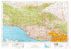 Los Angeles California Historical topographic map, 1:250000 scale, 1 X 2 Degree, Year 1959
