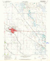 Los Banos California Historical topographic map, 1:24000 scale, 7.5 X 7.5 Minute, Year 1960