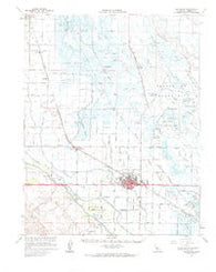 Los Banos California Historical topographic map, 1:62500 scale, 15 X 15 Minute, Year 1961