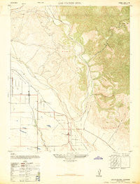 Los Coches Mtn California Historical topographic map, 1:24000 scale, 7.5 X 7.5 Minute, Year 1947