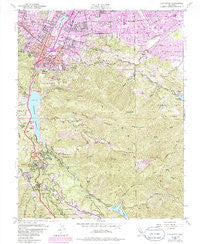 Los Gatos California Historical topographic map, 1:24000 scale, 7.5 X 7.5 Minute, Year 1953