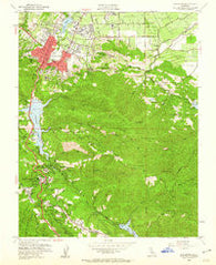 Los Gatos California Historical topographic map, 1:24000 scale, 7.5 X 7.5 Minute, Year 1953