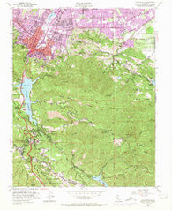 Los Gatos California Historical topographic map, 1:24000 scale, 7.5 X 7.5 Minute, Year 1953