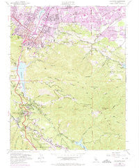 Los Gatos California Historical topographic map, 1:24000 scale, 7.5 X 7.5 Minute, Year 1953