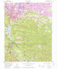 Los Gatos California Historical topographic map, 1:24000 scale, 7.5 X 7.5 Minute, Year 1953