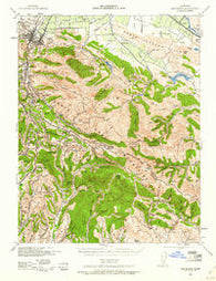 Los Gatos California Historical topographic map, 1:62500 scale, 15 X 15 Minute, Year 1940