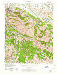 Los Gatos California Historical topographic map, 1:62500 scale, 15 X 15 Minute, Year 1940