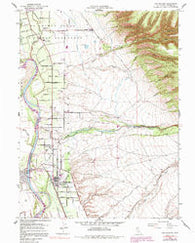 Los Molinos California Historical topographic map, 1:24000 scale, 7.5 X 7.5 Minute, Year 1952