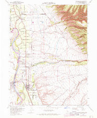 Los Molinos California Historical topographic map, 1:24000 scale, 7.5 X 7.5 Minute, Year 1952