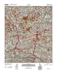 Los Angeles California Historical topographic map, 1:24000 scale, 7.5 X 7.5 Minute, Year 2012