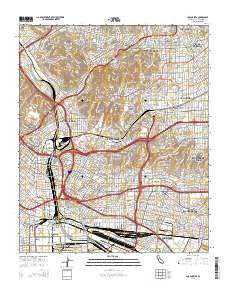 Los Angeles California Current topographic map, 1:24000 scale, 7.5 X 7.5 Minute, Year 2015
