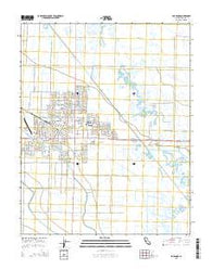 Los Banos California Current topographic map, 1:24000 scale, 7.5 X 7.5 Minute, Year 2015