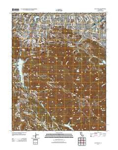 Los Gatos California Historical topographic map, 1:24000 scale, 7.5 X 7.5 Minute, Year 2012