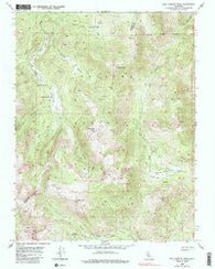 Lost Cannon Peak California Historical topographic map, 1:24000 scale, 7.5 X 7.5 Minute, Year 1954