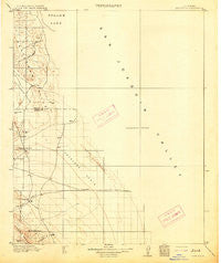 Lost Hills California Historical topographic map, 1:125000 scale, 30 X 30 Minute, Year 1914