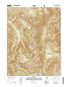 Lost Cannon Peak California Current topographic map, 1:24000 scale, 7.5 X 7.5 Minute, Year 2015