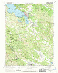 Lower Lake California Historical topographic map, 1:62500 scale, 15 X 15 Minute, Year 1958