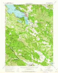 Lower Lake California Historical topographic map, 1:62500 scale, 15 X 15 Minute, Year 1958