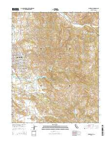 Lower Lake California Current topographic map, 1:24000 scale, 7.5 X 7.5 Minute, Year 2015