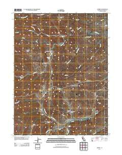 Lowrey California Historical topographic map, 1:24000 scale, 7.5 X 7.5 Minute, Year 2012