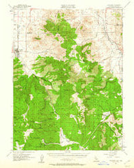 Loyalton California Historical topographic map, 1:62500 scale, 15 X 15 Minute, Year 1955