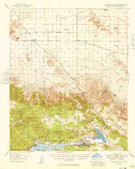 Lucerne Valley California Historical topographic map, 1:62500 scale, 15 X 15 Minute, Year 1949