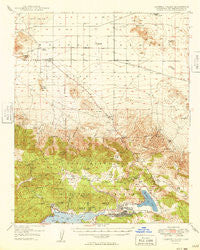 Lucerne Valley California Historical topographic map, 1:62500 scale, 15 X 15 Minute, Year 1949