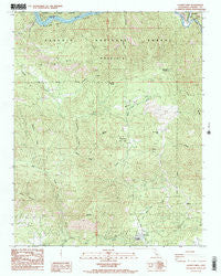 Luckett Mtn California Historical topographic map, 1:24000 scale, 7.5 X 7.5 Minute, Year 1987