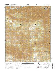 Luckett Mountain California Current topographic map, 1:24000 scale, 7.5 X 7.5 Minute, Year 2015
