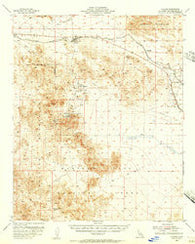 Ludlow California Historical topographic map, 1:62500 scale, 15 X 15 Minute, Year 1955