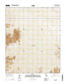 Ludlow SE California Current topographic map, 1:24000 scale, 7.5 X 7.5 Minute, Year 2015