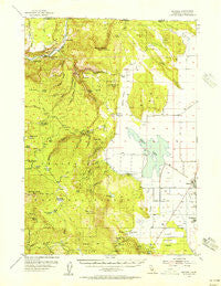 Macdoel California Historical topographic map, 1:62500 scale, 15 X 15 Minute, Year 1954
