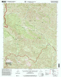 Madulce Peak California Historical topographic map, 1:24000 scale, 7.5 X 7.5 Minute, Year 1995