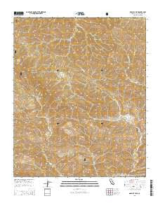 Madulce Peak California Current topographic map, 1:24000 scale, 7.5 X 7.5 Minute, Year 2015
