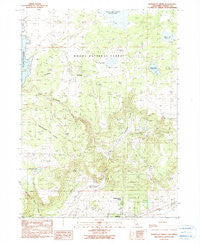 Mahogany Ridge California Historical topographic map, 1:24000 scale, 7.5 X 7.5 Minute, Year 1990