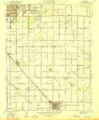 Malaga California Historical topographic map, 1:24000 scale, 7.5 X 7.5 Minute, Year 1947