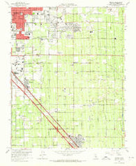 Malaga California Historical topographic map, 1:24000 scale, 7.5 X 7.5 Minute, Year 1964